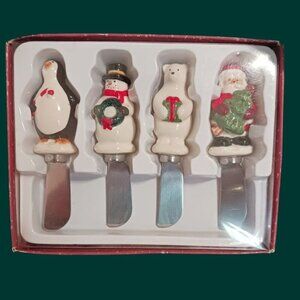 Russ Moments Of Wonder Stoneware Holiday Spreader Set 4-Piece